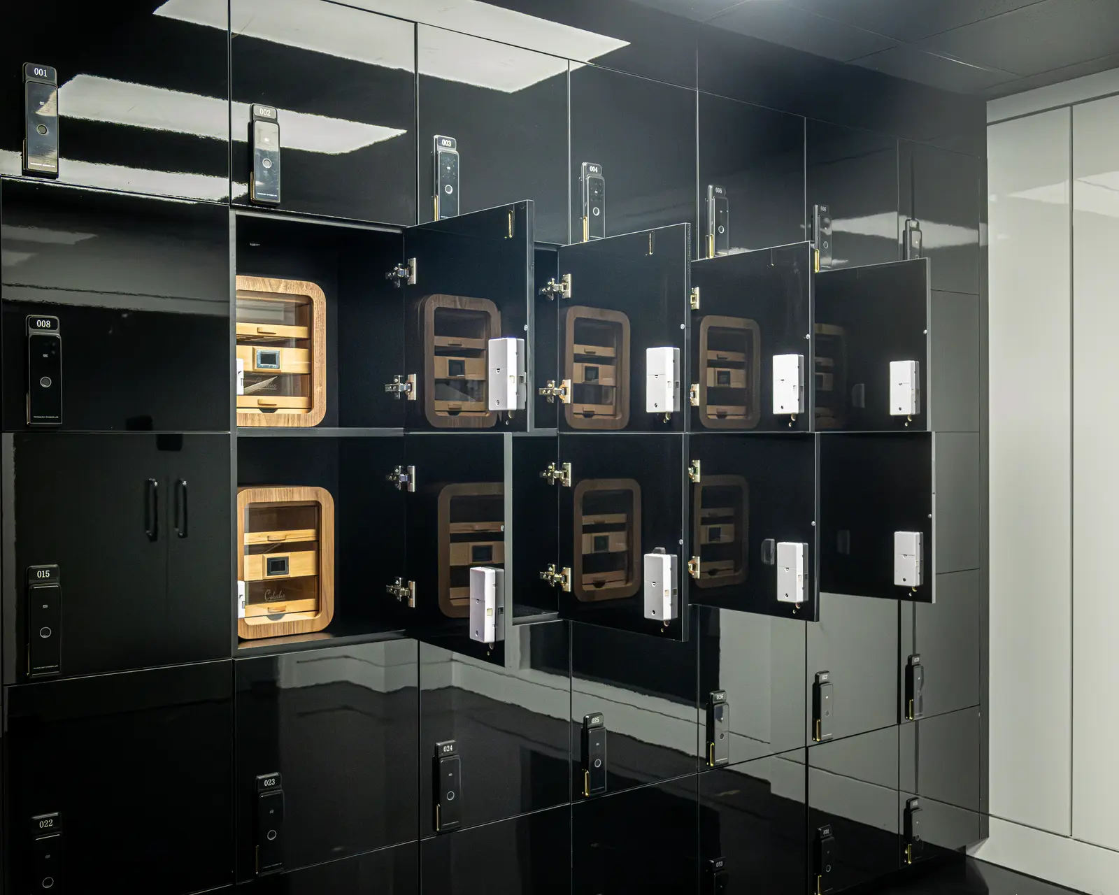 Personalised member humidor lockers